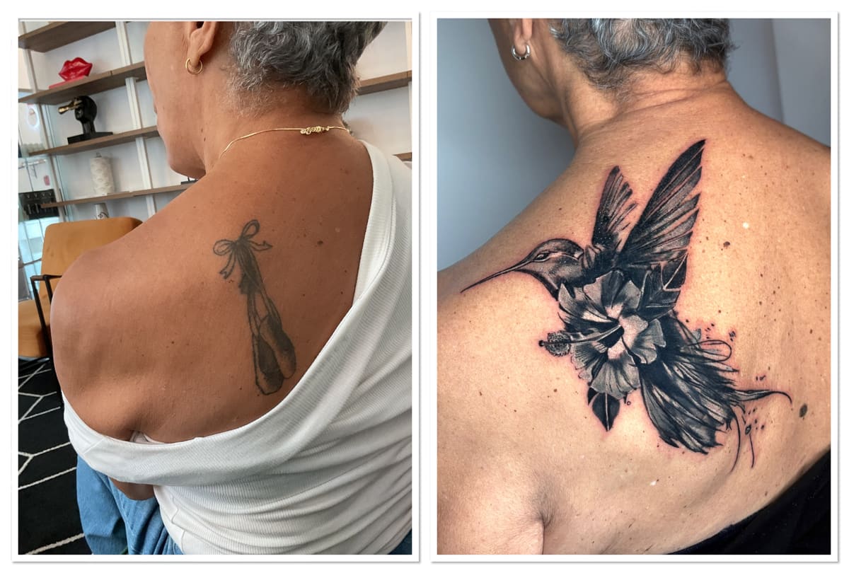 Cover Up tattoo by Aya