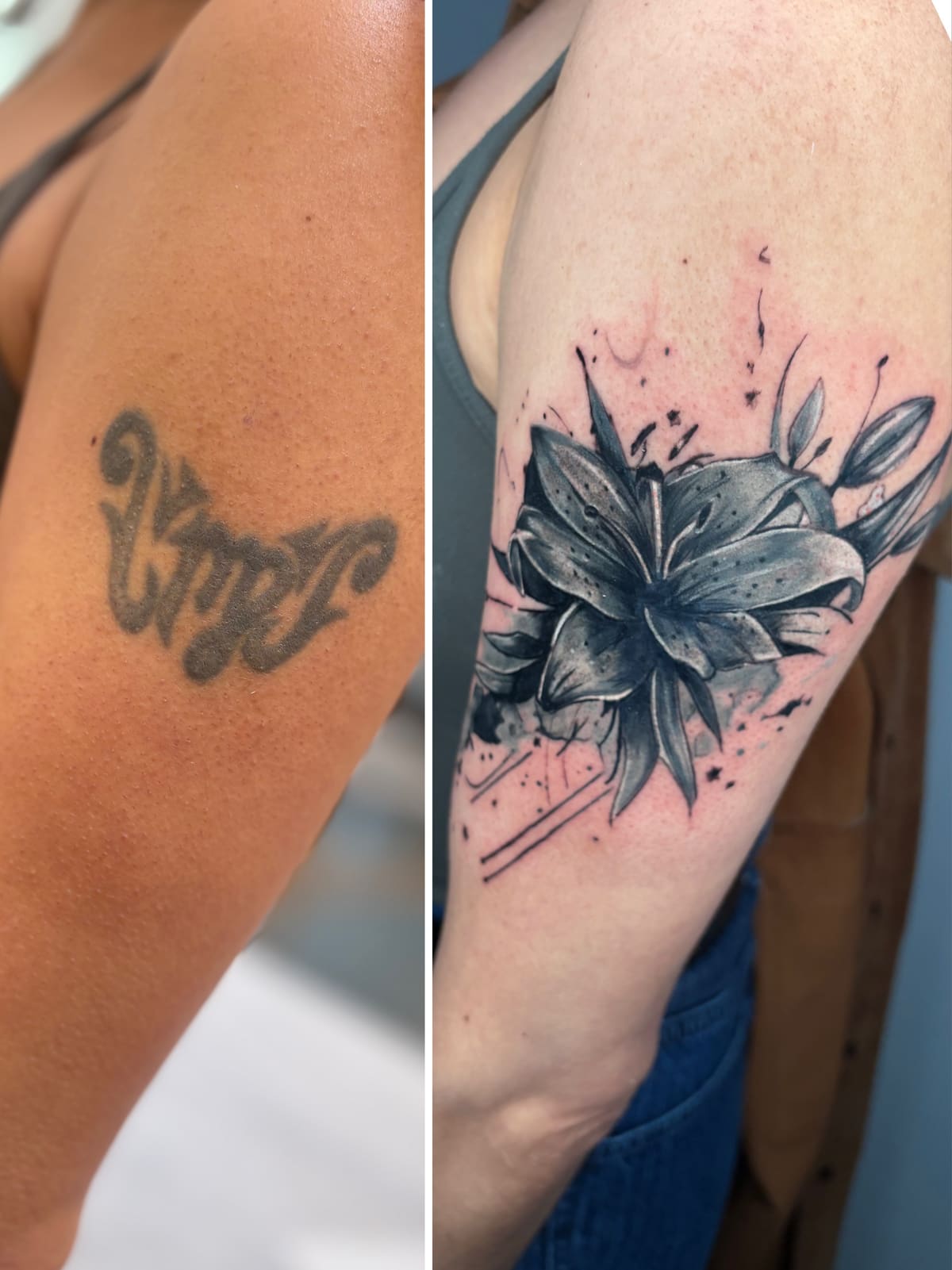 Cover Up tattoo by Aya